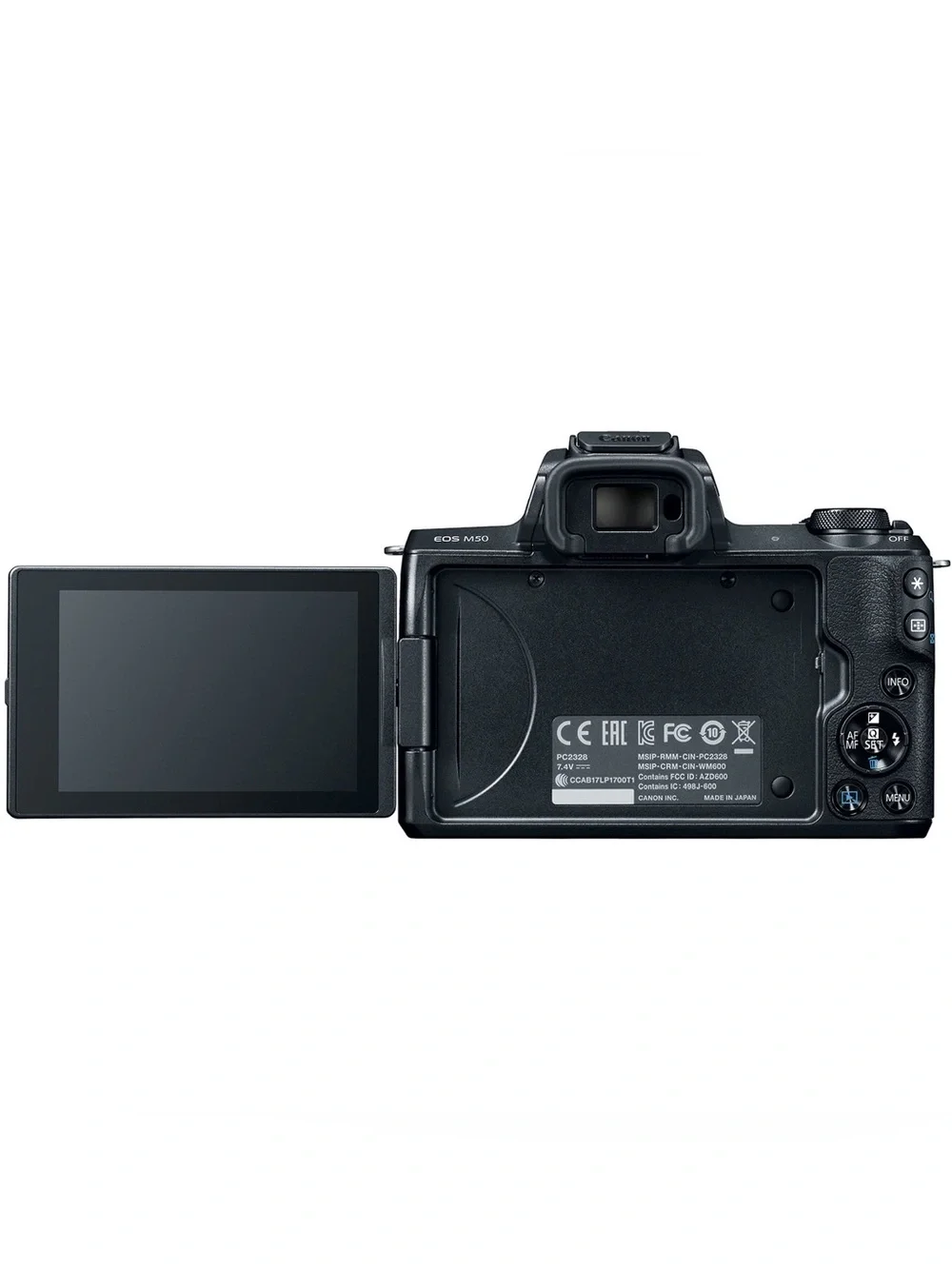 Canon EOS M50 Digital Camera Kit with 15-45mm Lens & Hard Shell Case - Like New